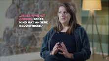 Madlen hält ein Interview